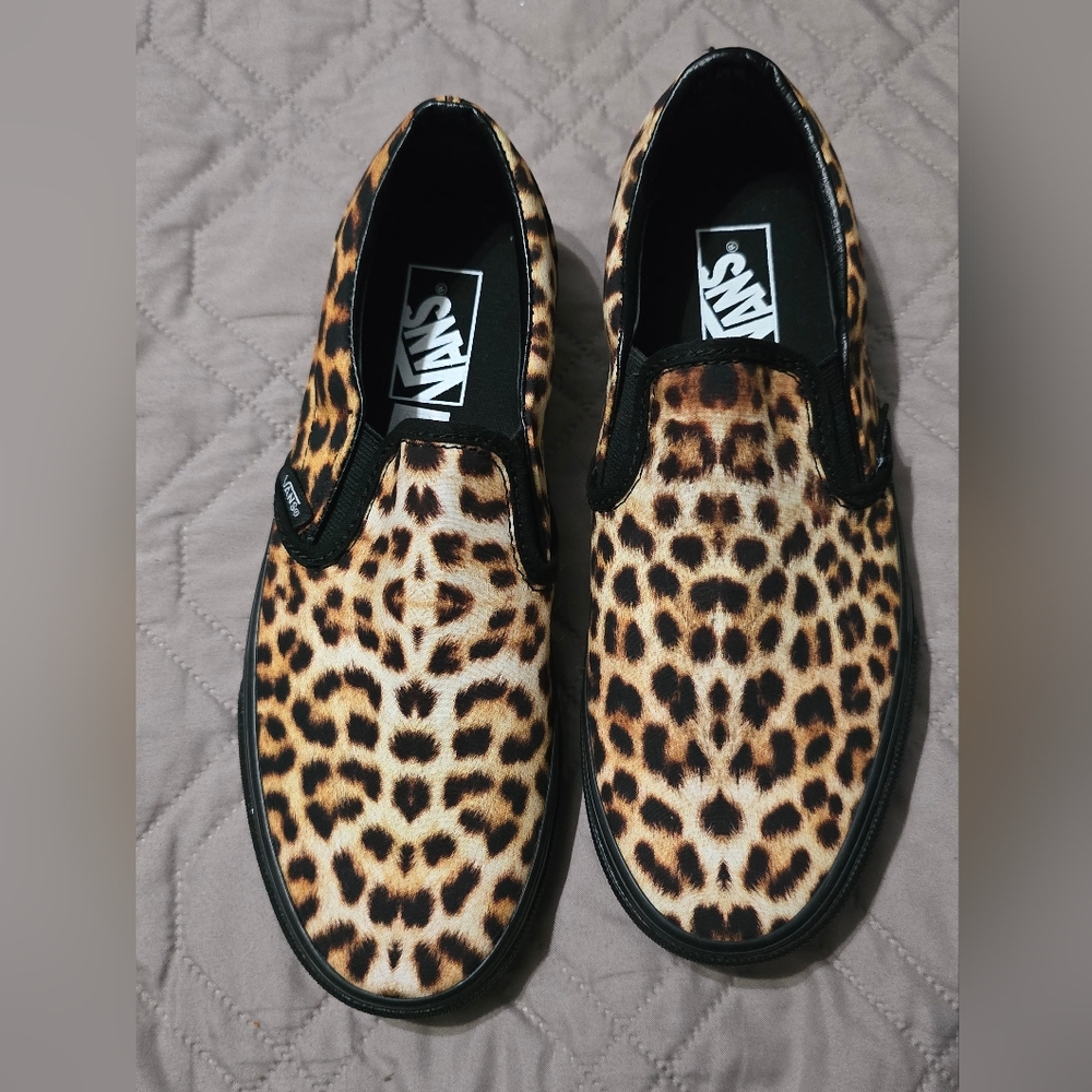 Vans Classic Slip-On Leopard Print | 90s Grunge Black | New w/ Box